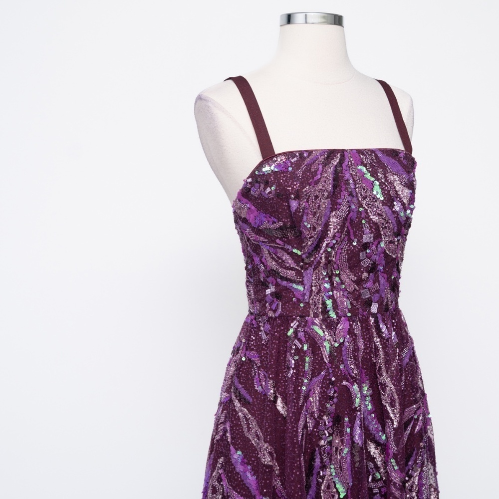Dress The Population Violet Sequin Cassandra Dress XS - Picture 9 of 12